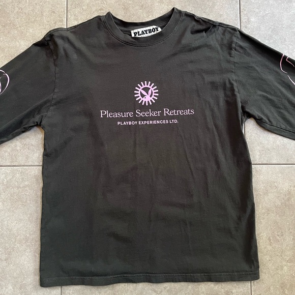PLAYBOY Other - Playboy Pacsun Mens  M Silhouette Pleasure Seeker Retreats Long Sleeve T Shirt